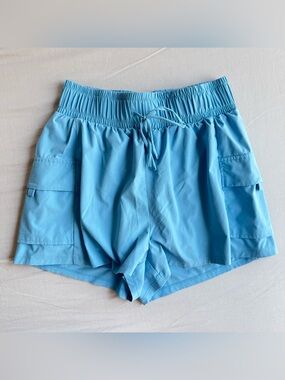 FLX Blue Women's Shorts with Pockets and Liner Size Small